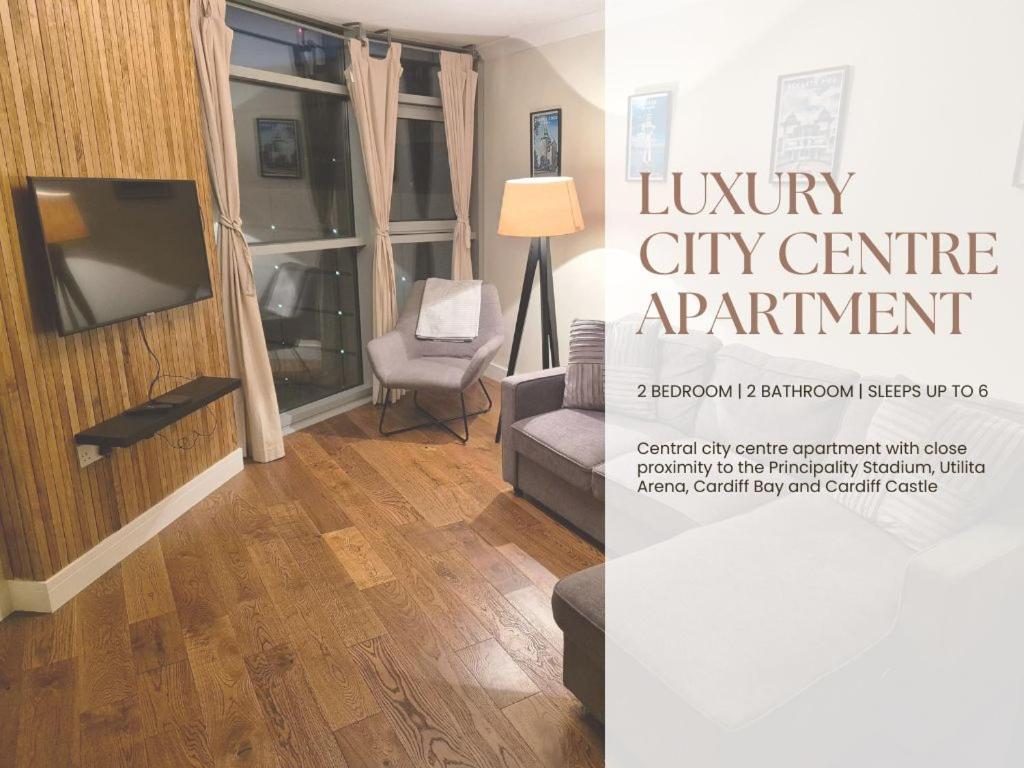 Ultra-Luxury City Centre 2 Bed Apartment, With Free Parking كارديف المظهر الخارجي الصورة